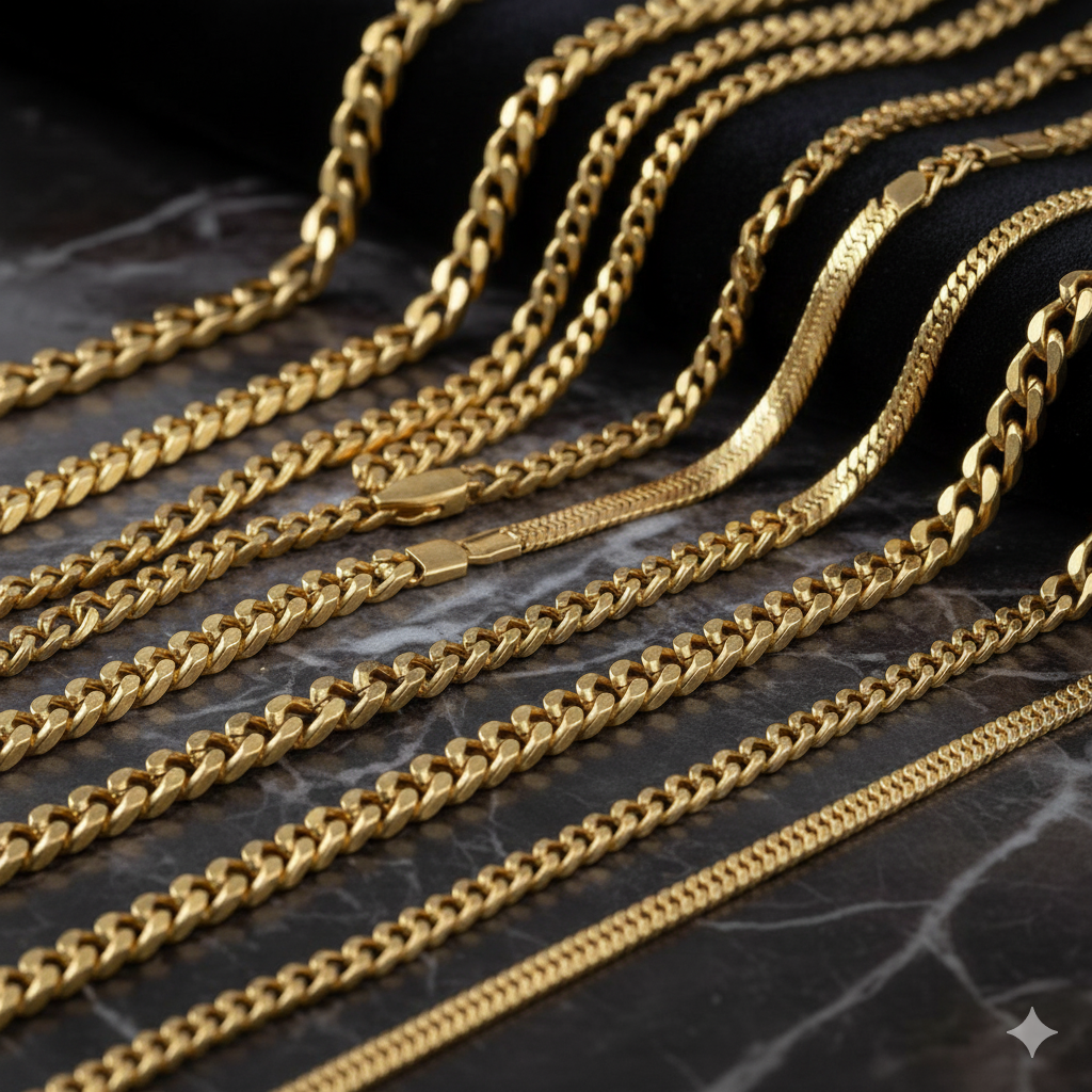 Cadenas en Oro laminado